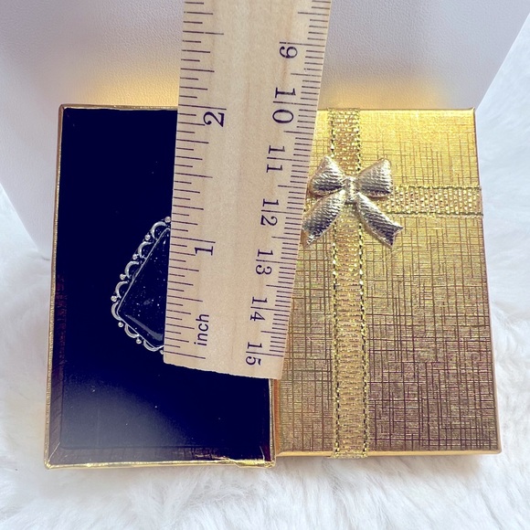 Blue Sunstone Add on Item Ring size 8.5 - Picture 3 of 5